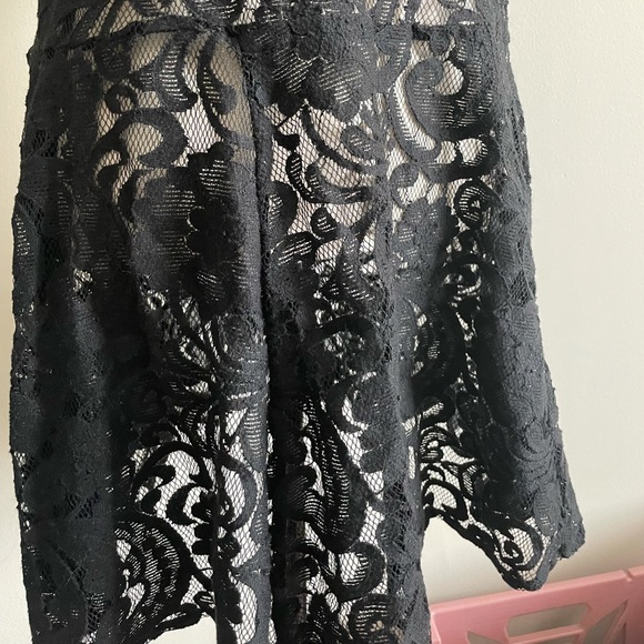 Free People Lace See Through Dress Sz M - Picture 3 of 5